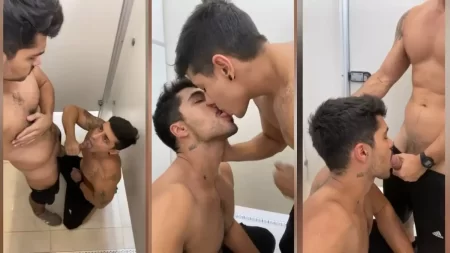 @Victxr_92 & @Jordxn_93 – Public Bathroom Blowjob