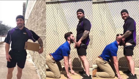 Retail Employee Blows a Delivery Driver Behind The Store – Jordan & Kyle